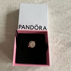 Pandora Sparkling Round Halo Ring Size 6. Brand new.